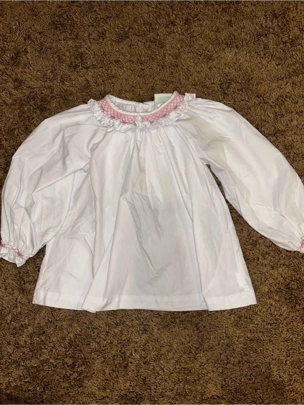 Zuccini smocked blouse shirt